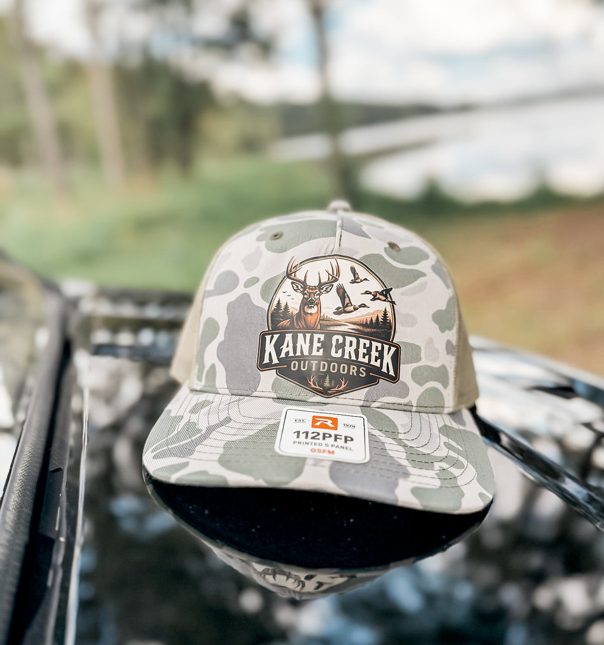 Camo circle Logo Hat
